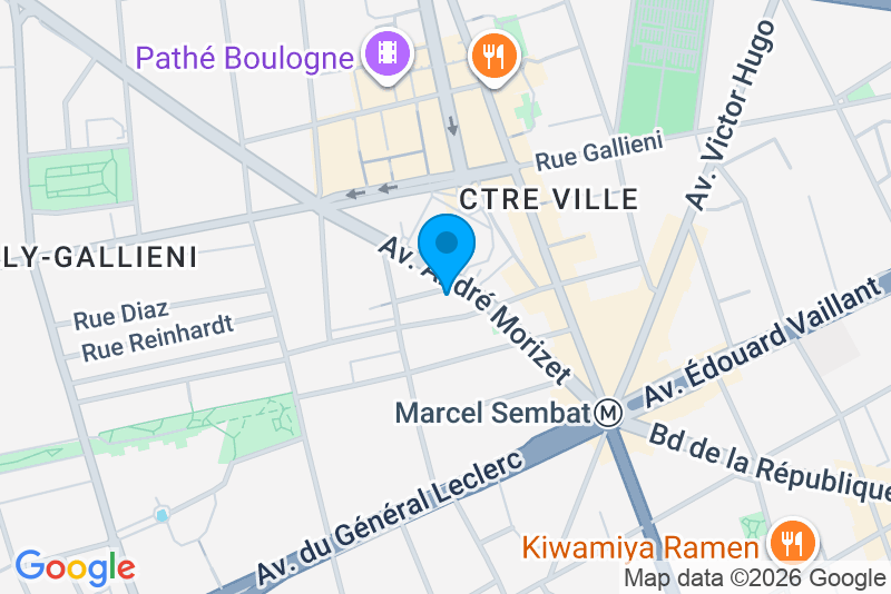 25 avenue André Morizet 92100 Boulogne-Billancourt